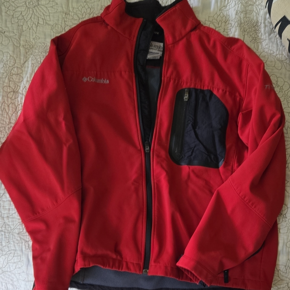 Columbia Red and Black Performance Jacket